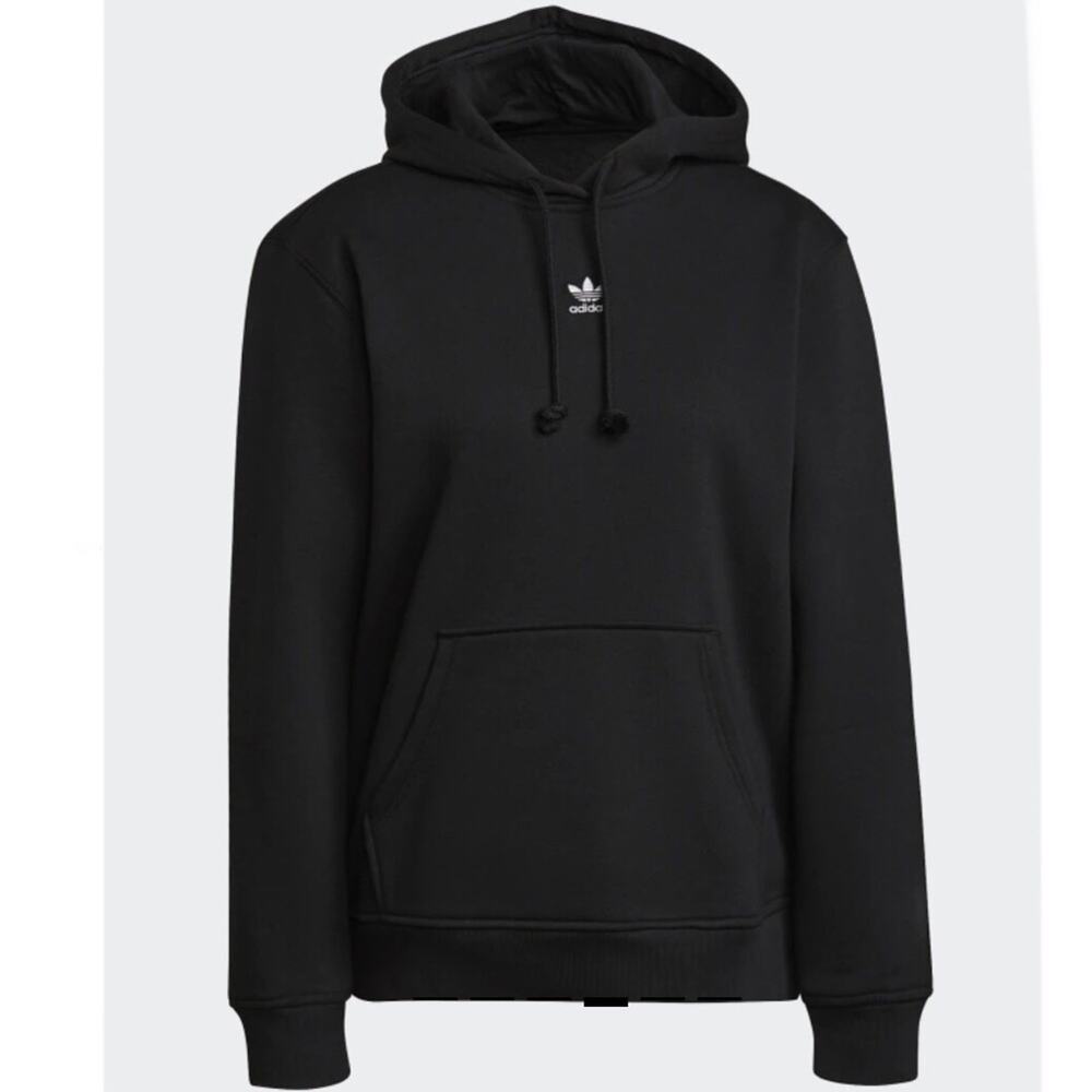 Adidas NWOT Essential Black Fleece Hoodie XS - Picture 7 of 11